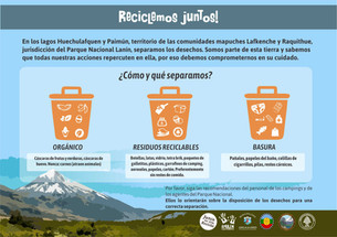 Reciclaje de residuos en la cuenca de los Lagos Huechulafquen y Paimún
